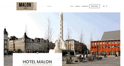 Desktop Screenshot of hotelmalon.be